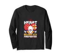 My Heart Belongs To a Firefighter Best Wife Fireman Gift Manga Larga