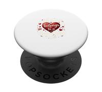 My Heart Belongs to Bass Player Música romántica PopSockets PopGrip Adhesivo