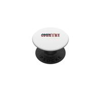 My Heart Belongs To Country Music Bandera de América Occidental PopSockets PopGrip Adhesivo