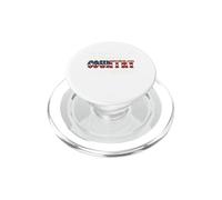 My Heart Belongs To Country Music Bandera de América Occidental PopSockets PopGrip para MagSafe