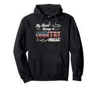 My Heart Belongs To Country Music Bandera de América Occidental Sudadera con Capucha