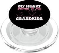My Heart Belongs To My Grandkids Grandmother Day PopSockets PopGrip para MagSafe