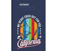 My Heart Cried Out For You California with Colorful Bear and Palm Trees: Perfect for California Lovers and Nature Enthusiasts
