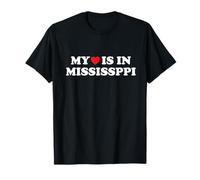 My Heart IS IN MISSIPPI Cute American State Camiseta