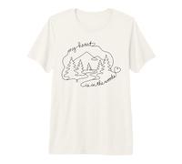 My Heart Is In The Woods Forest Nature Enthusiast Camiseta Premium