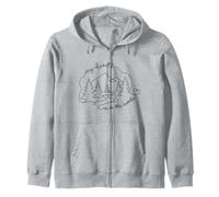 My Heart Is In The Woods Forest Nature Enthusiast Sudadera con Capucha