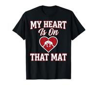 My Heart Is On That Mat Mamá Wrestling Camiseta
