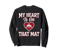My Heart Is On That Mat Mamá Wrestling Sudadera