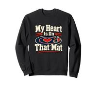 My Heart Is On That Mat Wrestling - Cita para Padres Sudadera