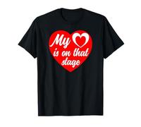 My Heart Is On That Stage Big Red Heart Ballet Día de la Madre Camiseta
