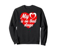 My Heart Is On That Stage Big Red Heart Ballet Día de la Madre Sudadera