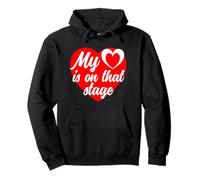 My Heart Is On That Stage Big Red Heart Ballet Día de la Madre Sudadera con Capucha