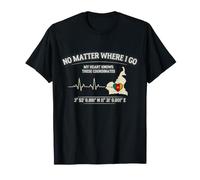 My Heart Knows These Coordinates Cameroonian Pride Camiseta