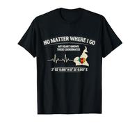 My Heart Knows These Coordinates Cameroonian Pride Camiseta gráfica económica