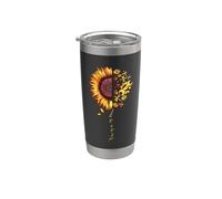 My Heart My Hero My Mechanic Funny Sunflower Lover Gift Vaso térmico de acero inoxidable de doble pared
