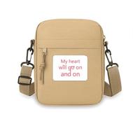 My Heart Will Go On - Bolso cruzado de moda Art Deco para teléfono celular, bolso de hombro