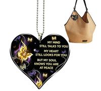 My Heart's Jewelry Backpack Charm & Car Ornament - Sparkling Crystal Heart Keychain | Luxury Rhinestone-Encrusted Purse Accessory & Auto Interior Decor