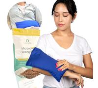 My Heating Pad - Almohadillas de calor para microondas para aliviar el dolor | Paquete de calefacción para microondas | Bolsas calientes, almohada de compresión de calor ponderada - Azul..