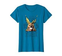 My Hero Academia All Might I Am Here Anime Camiseta, Mujer, Zafiro, M