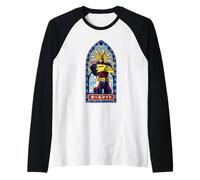 My Hero Academia All Might Stained Glass Window Anime Camiseta Manga Raglan