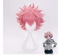 My Hero Academia Boku No Hero Academia Mina Ashido Cosplay peluca disfraz hombres mujeres pelo sintético corto pelucas de juego de rol para fiestas