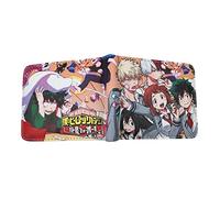 My Hero Academia - Carteras cortas informales de dibujos animados de anime, monedero, tarjetero, monedero, cartera plegable de poliuretano para niños, hombres, adolescentes y niñas, tipo 1, M, Casual