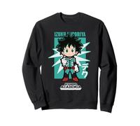 My Hero Academia Chibi Deku Kanji and Starburst Anime Sudadera