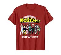 My Hero Academia Class 1A Group Shot Anime Camiseta, Hombre, Arándano, L
