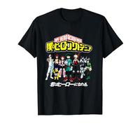 My Hero Academia Class 1A Group Shot Anime Camiseta, Hombre, Negro, L