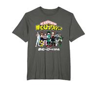 My Hero Academia Class 1A Group Shot Anime Camiseta, Hombre Tallas Grandes, Asfalto, 6X Alto