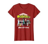 My Hero Academia Class 1A Group Shot Anime Camiseta, Mujer, Arándano, L