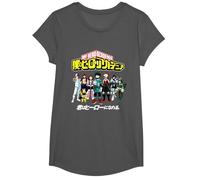 My Hero Academia Class 1A Group Shot Anime Camiseta, Niñas, Asfalto, XS