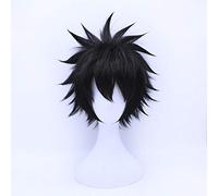 My Hero Academia Dabi Black Short Wig Cosplay Disfraz Boku no Hero Academia Pelo sintético resistente al calor Hombres Mujeres Pelucas