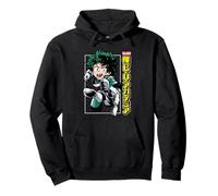 My Hero Academia Deku Action Pose with Kanji Anime Sudadera con Capucha