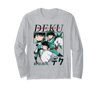 My Hero Academia Deku Action Poses Collage with Kanji Anime Manga Larga