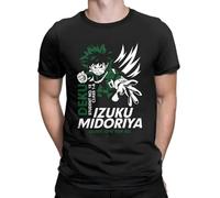 My Hero Academia Deku Anime Tshirt Men's Cotton Top tee Hip Hop Round Neck Short Sleeve Shirt