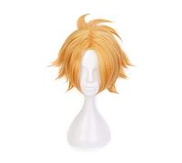My Hero Academia Kaminari Denki Golden Short Wig Cosplay Disfraz Boku no Hero Academia Pelo sintético resistente al calor Hombre Pelucas