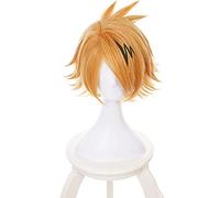My Hero Academia Kaminari Denki Peluca Cosplay Disfraz Boku no Hero Academia Pelucas de pelo sintético resistente al calor + aclarado negro