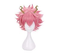 My Hero Academia Mina Ashido Rosa Cosplay Peluca con sombrero Boku no Hero Academia Pelucas de pelo sintético resistente al calor