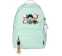 My Hero Academia - Mochila de personajes de anime Izuku Midoriya Deku con impresión 3D impermeable para estudiantes, mochila escolar para laptop, mochila de dibujos animados de anime para hombres y