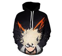 My Hero Academia Sudadera con capucha Anime MHA Midoriya Izuku Bakugou Katsuki Todoroki Shoto Otoño Invierno Sudaderas para Mujeres Hombres, Tipo: 1, XS