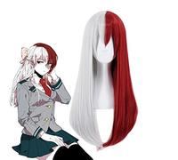 My Hero Academia Todoroki Shoto Cosplay Wig Women Long Straight Wigs Red and White Hair Boku No Hero Academia Costume Props
