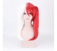 My Hero Academia Todoroki Shoto Mujeres Tsuyu Asui Jugar Peluca Cosplay Boku no Hero Academia Pelucas de cabello negro verde + Gorra de peluca Talla única Shoto Todoroki peluca 1