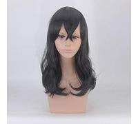 My Hero Academia Todoroki Shoto Mujeres Tsuyu Asui Jugar Peluca Cosplay Boku no Hero Academia Pelucas de cabello negro verde + Tapa de peluca Talla única 6