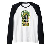 My Hero Academia Tsuyu Stained Glass Window Anime Camiseta Manga Raglan