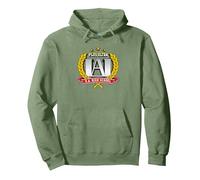 My Hero Academia U.A. High School Silver Crest Anime Sudadera con Capucha, Unisex para Adultos, Verde Salvia, S