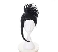 My Hero Academia YAOYOROZU MOMO Mujeres Cabello Negro con Chignon Cosplay Disfraz Boku no Hero Academia Pelucas de Cabello Resistente al Calor