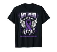 My Hero Is Now My Angel Pancreatic Cancer Month Concientización Camiseta