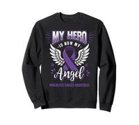 My Hero Is Now My Angel Pancreatic Cancer Month Concientización Sudadera