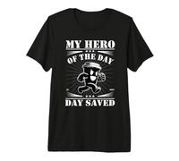 My Hero of The Day - Café: diseño Divertido de café Camiseta Premium